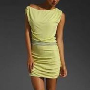 Halston Pistachio mini dress